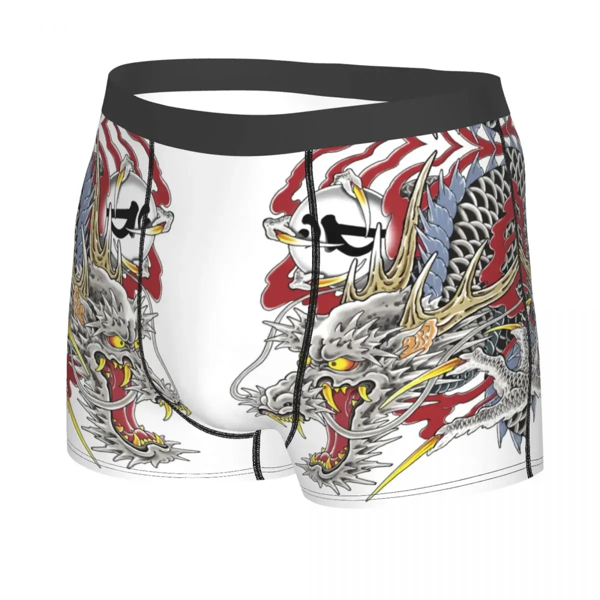 Custom Kazuma Kiryu Dragon Tattoo Boxers Shorts Men Japanese Asian Style Briefs Underwear Cool Underpants