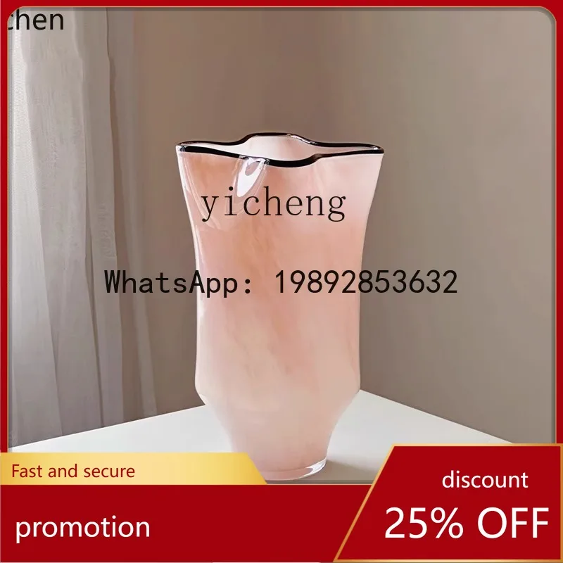 

YFY glazed vase ornament living room water raising flower arrangement decorative flower utensil entrance