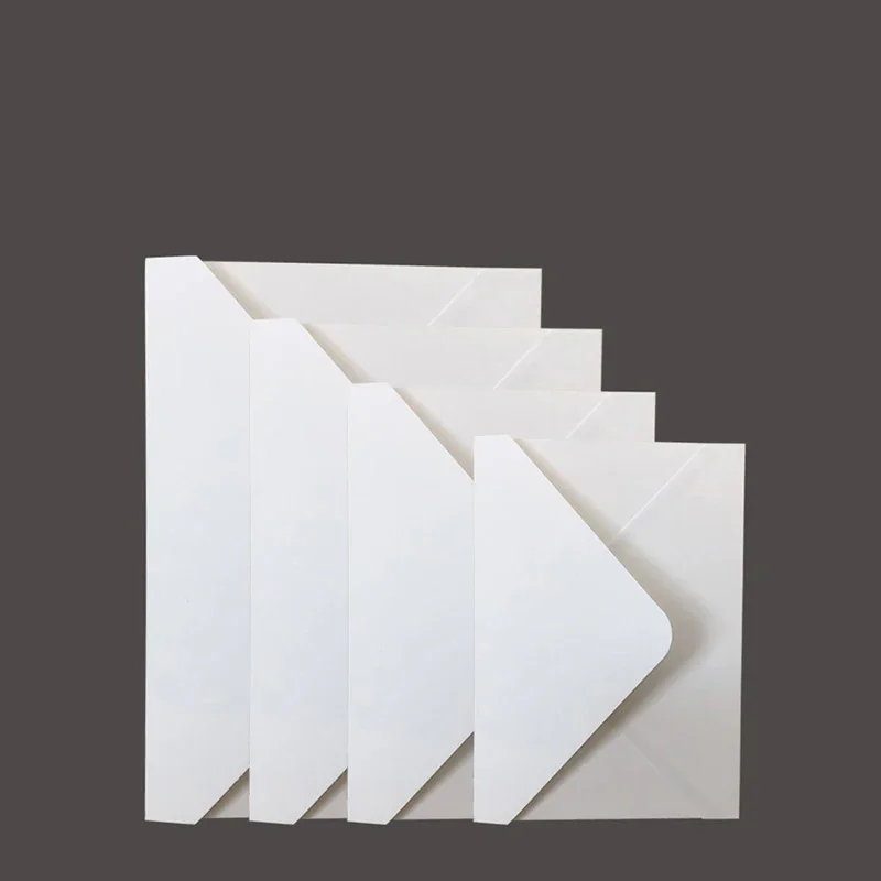 30pcs/lot White Envelope Small Business Supplies Stationery Envelopes for Wedding High-grade 250g Paper Invitations Postcards