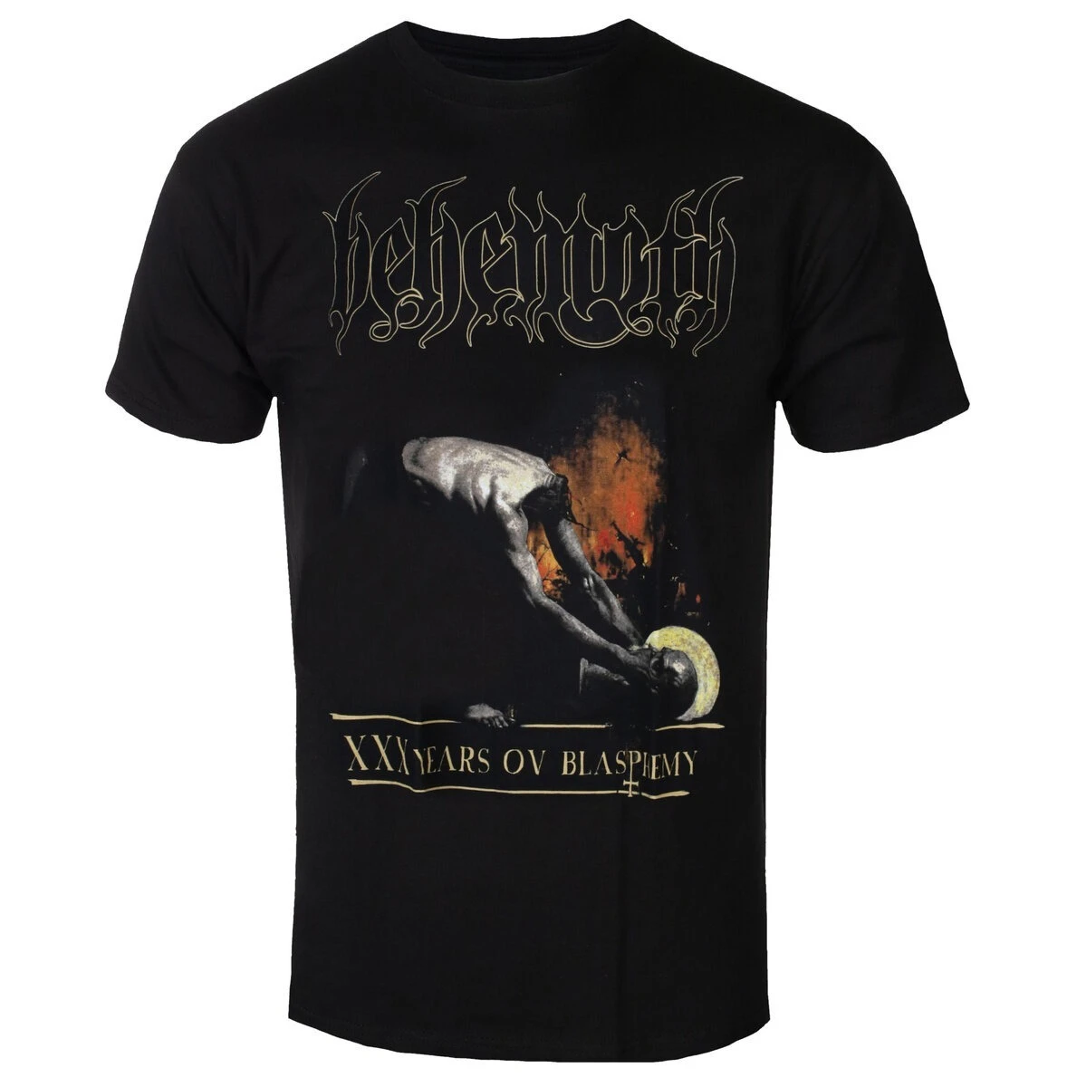 

BEHEMOTH THE SAINT T-Shirt Men's and Women's Round Neck Short Sleeve Cotton Tees Retro Hip Hop Y2k T-shirt Summer Men Clothing