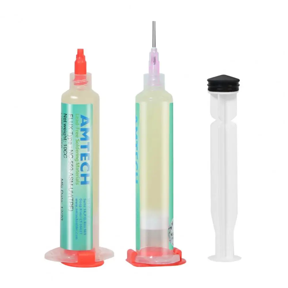 

10ML Solder Gel Flux Easy Welding Lead Free Low Residue Resin Solder Flux Tin Paste Soldering Grease Gel Set Dispensing Tool