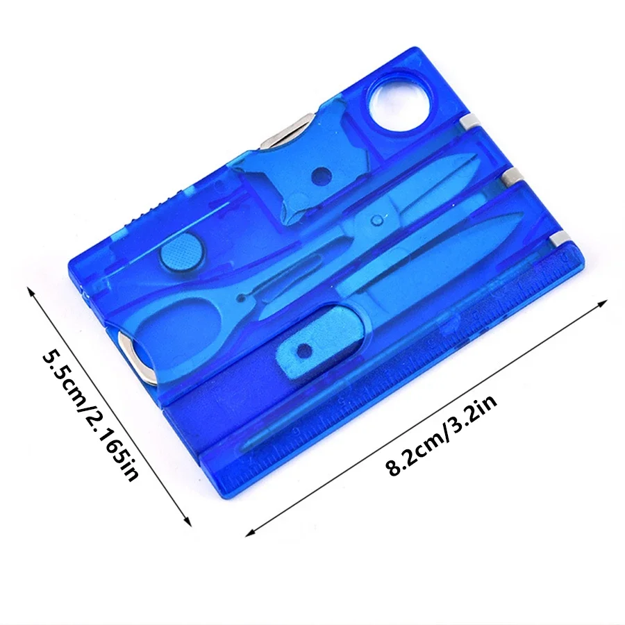 12 In 1 Portable Hiking Cards Pocket Credit Card Portable Multi Tools Outdoor Survival Camping Equipment EDC Tool Gear Gift Hand