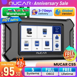 MUCAR CS5 OBD2 Scanner Car Diagnostic Tools Automotivo OBD Scanner Best Auto Diagnosis Tool Code Reader 5 Systems Lifetime Free