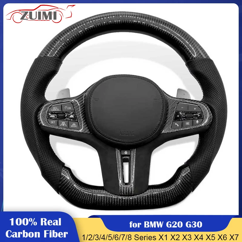 

Carbon Fiber Car Steering Wheel Full Set ACC Heating for BMW G20 X1 X2 1 2 3 4 Series G30 X3 X4 X5 X6 X7 5 6 7 8 Series