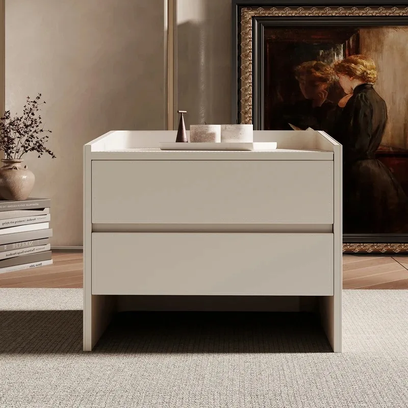 

Accent Minimalist Nightstand Nordic Storage Italian Drawer Bedside Table Luxury Trendy Mesa De Cabeceira Ornaments Home Decor