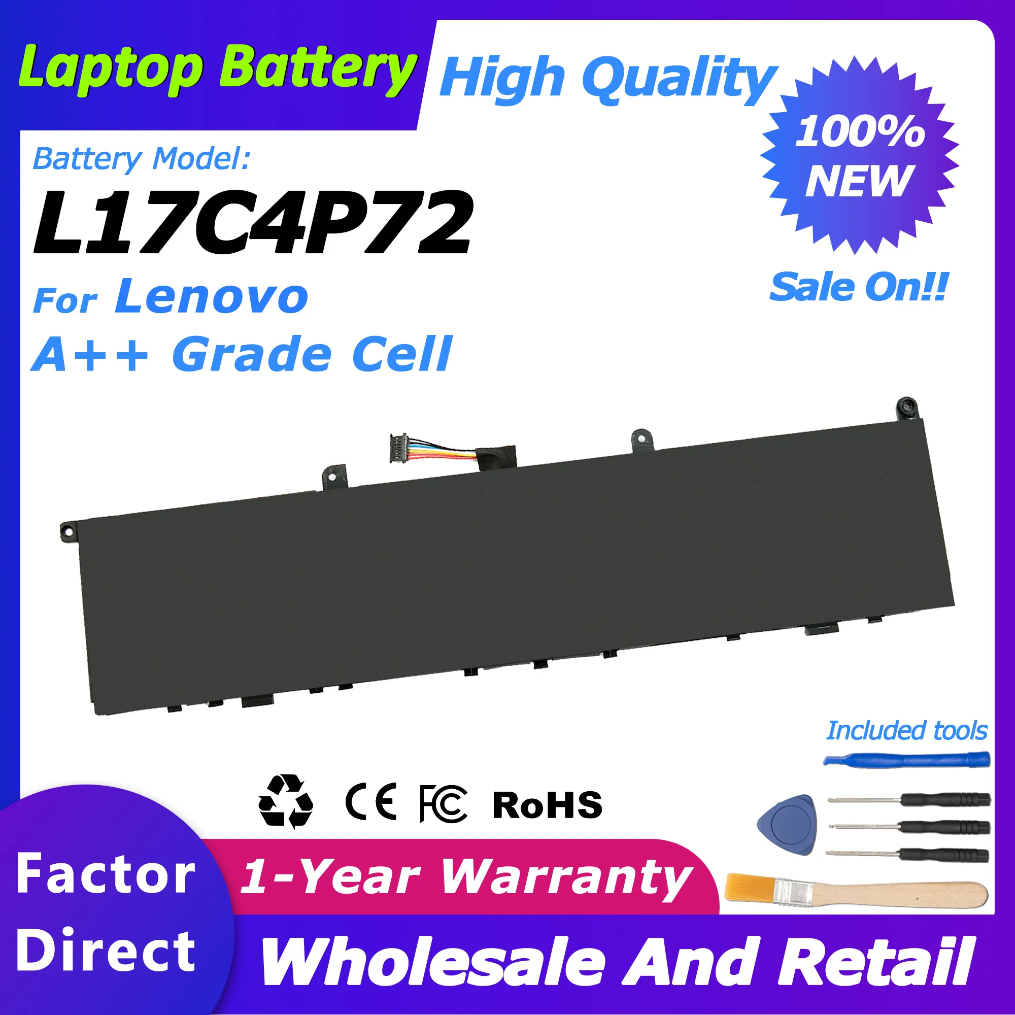 

L17C4P72 New 5235mah/80wh Battery for Lenovo ThinkPad P1 X1 Extreme 01AY969/SB10Q76929 battery