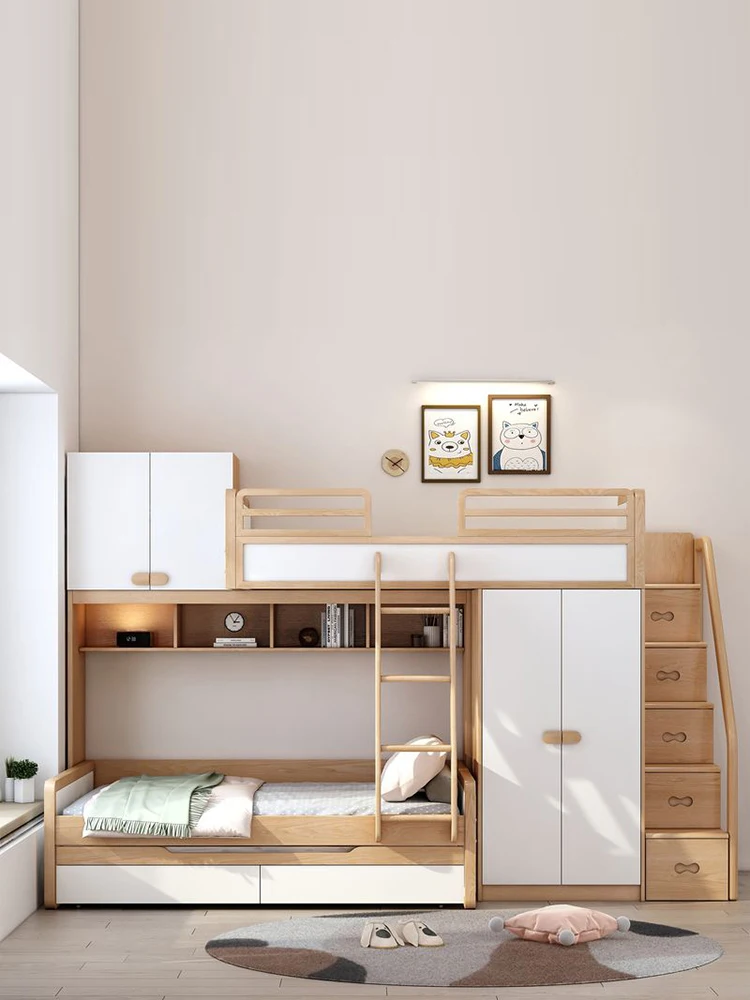 Multifunctional bunk beds, children's beds, bunk beds, wardrobes, storage cabinets