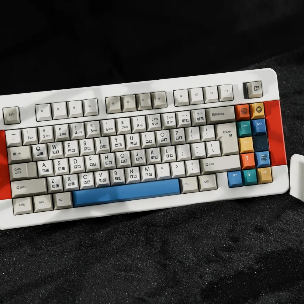 C64:Remake Thema Keycap Set 185key Pbt Custom Vintage Grijze Keyboard Cap Cherry Profile Gaming Key Cap Voor Mechanisch Toetsenbord