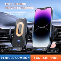 Vehicle-Mounted Mobile Phone Bracket General Automatic Sensor Switch Anti-Slip Base for Air Outlet Intelligent Wireless Charging
