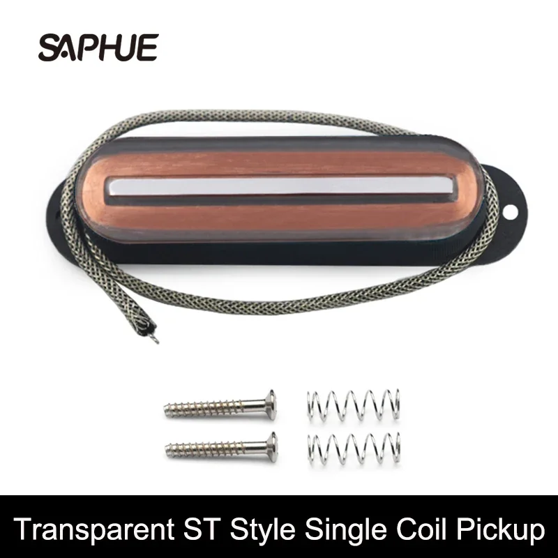 

Transparent ST Style Single Coil Blade Pickup Fiber Base Plate 7.5K One line Pickup for ST Guitar Accessory Multi Colour