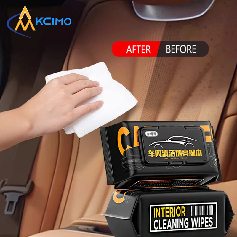 Car Interior Cleaning Wipes 1Pc Dashboard Seat Leather Console Carpet  Decontamination Disposable Cleaning Tool Car Cleaning