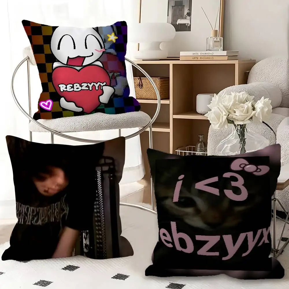 1pc Singer R-ebzyyx I Deserve This Pillow Case Fashion Square Pillowcase Bedroom Sofa Room Ins Decoration Leisure