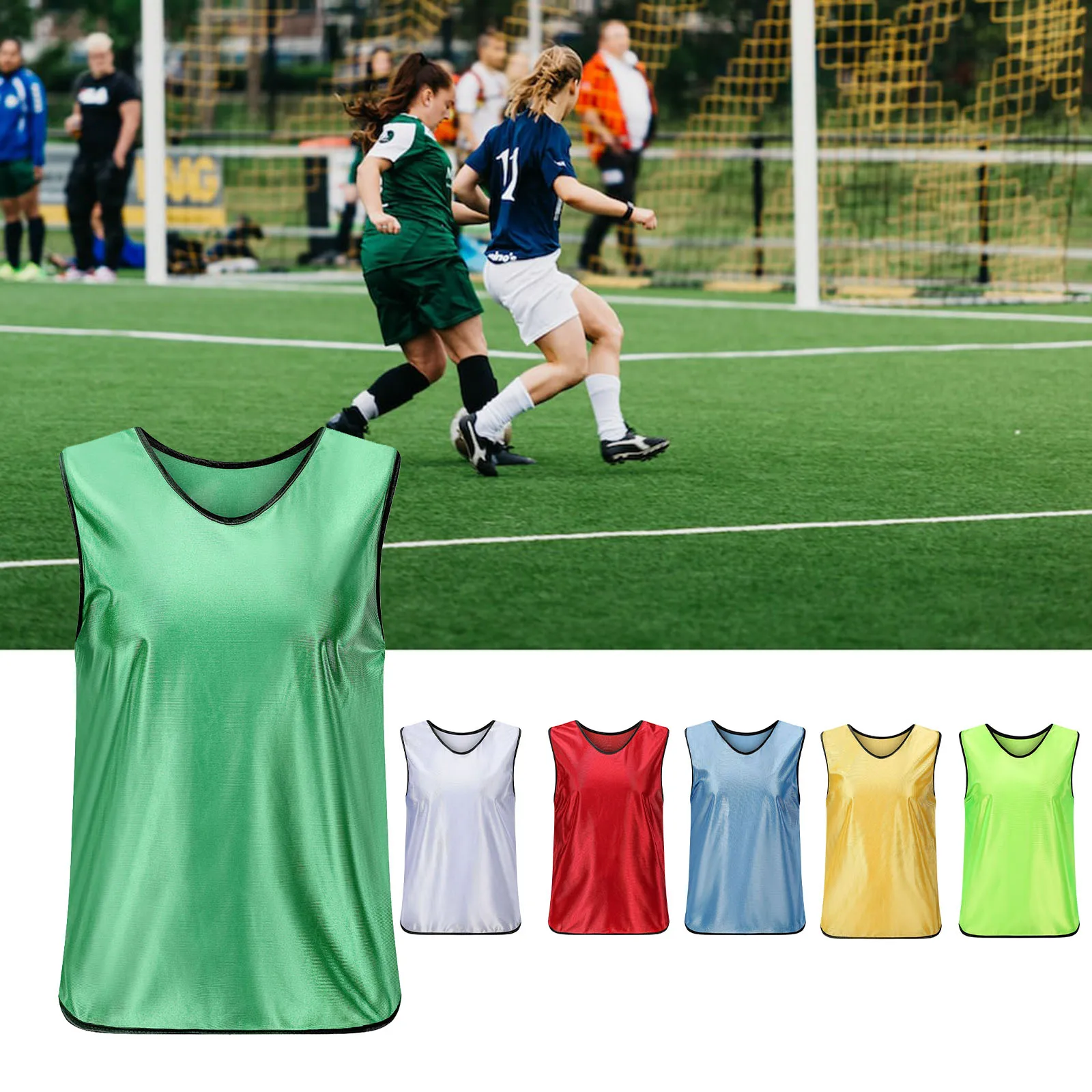 Maillots gilet de Football séchage rapide Pinnies de Football gilet de Football à séchage rapide gilets d'entraînement 40x56 cm maillot de basket-ball respirant