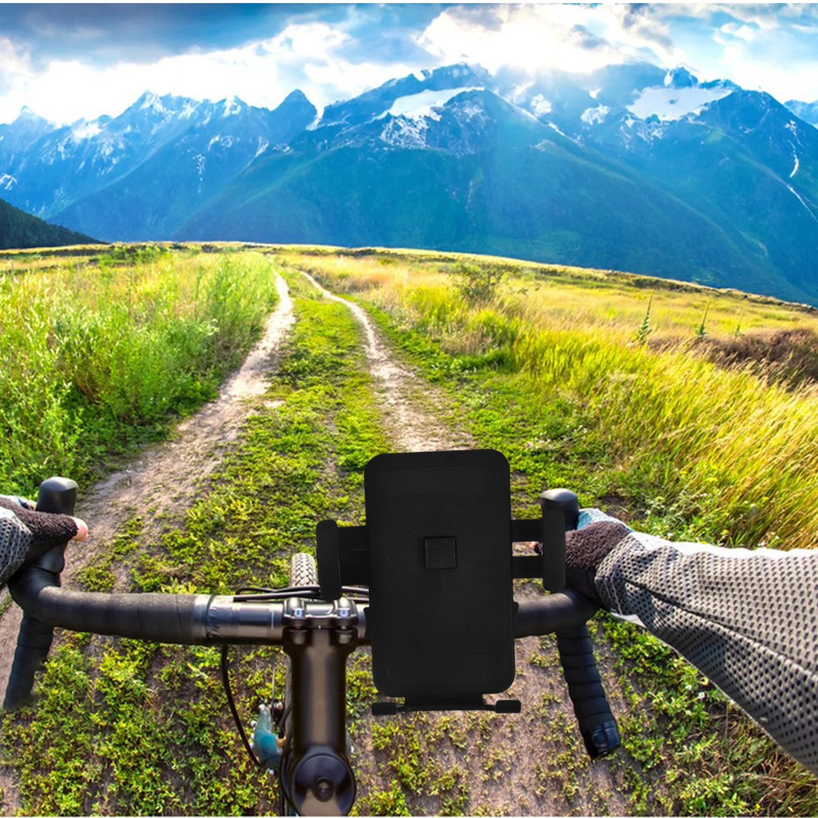 

Electric Bike Phone Holder Motorcycle Bracket Sturdy ABS Adjustable Angle Secure Universal Mount Cell Stand Ride Accessories