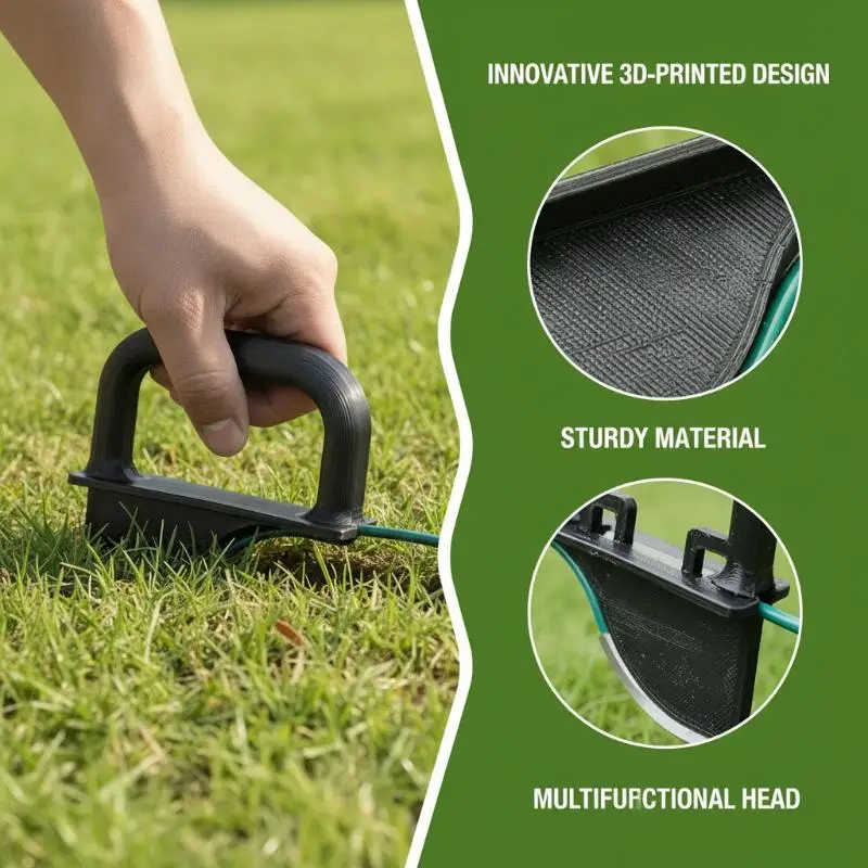 Recyclable Boundary Wire Laying Tool Peg Stake Anti-UV For Automatic Lawn Mower Garden Installation Use