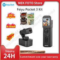 FeiyuTech Feiyu Pocket 3 Kit Cordless Detachable 3-Axis Stabilizer Gimbal Camera 4K60fps Footage Magnetic Attach AI Tracking
