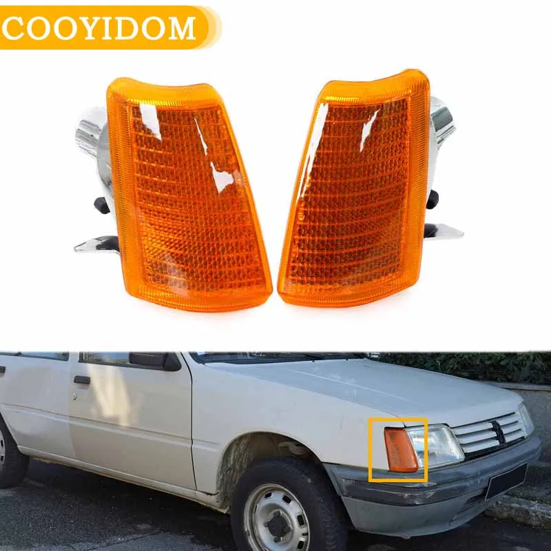 Car Front Side Corner Light Corner Turn Signal Light Indicator Light Side Marker Parking Lamps For Peugeot 205 1983-1994 630330