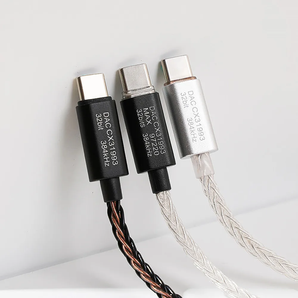 FENGRU DA12 CX31993 HiFi DAC ถอดรหัสเสียงประเภท C ถึง 3.5 มม.เครื่องขยายเสียงหูฟังสําหรับ Android/Apple อะแดปเตอร์ถอดรหัส Amp 32bit/384KHz