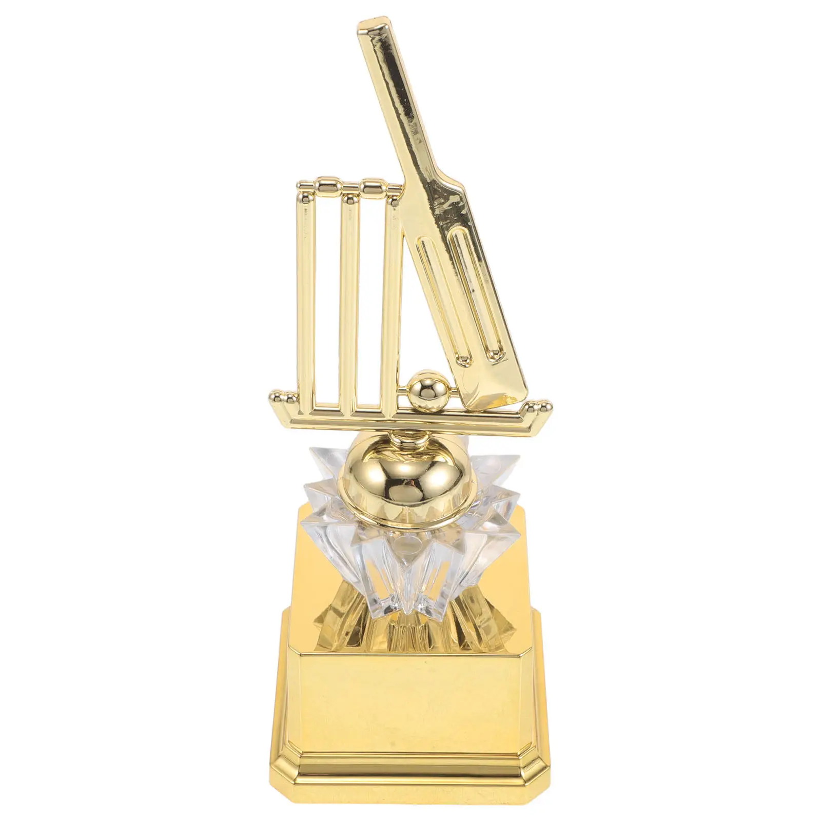 Cricket Award Trophy Cup Plastic Gold Trophy Awards Sports Competition Championship Prizes For Ceremony Celebration Party School