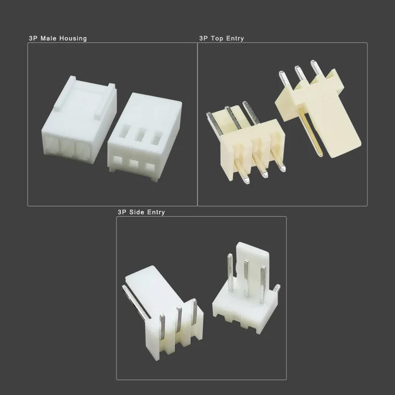 100pcs 3P JST 2510 2.54 Plug 2.54mm 3 Pin Male Female Housing Header Connectors Electric Cable Electrical Wire Connector