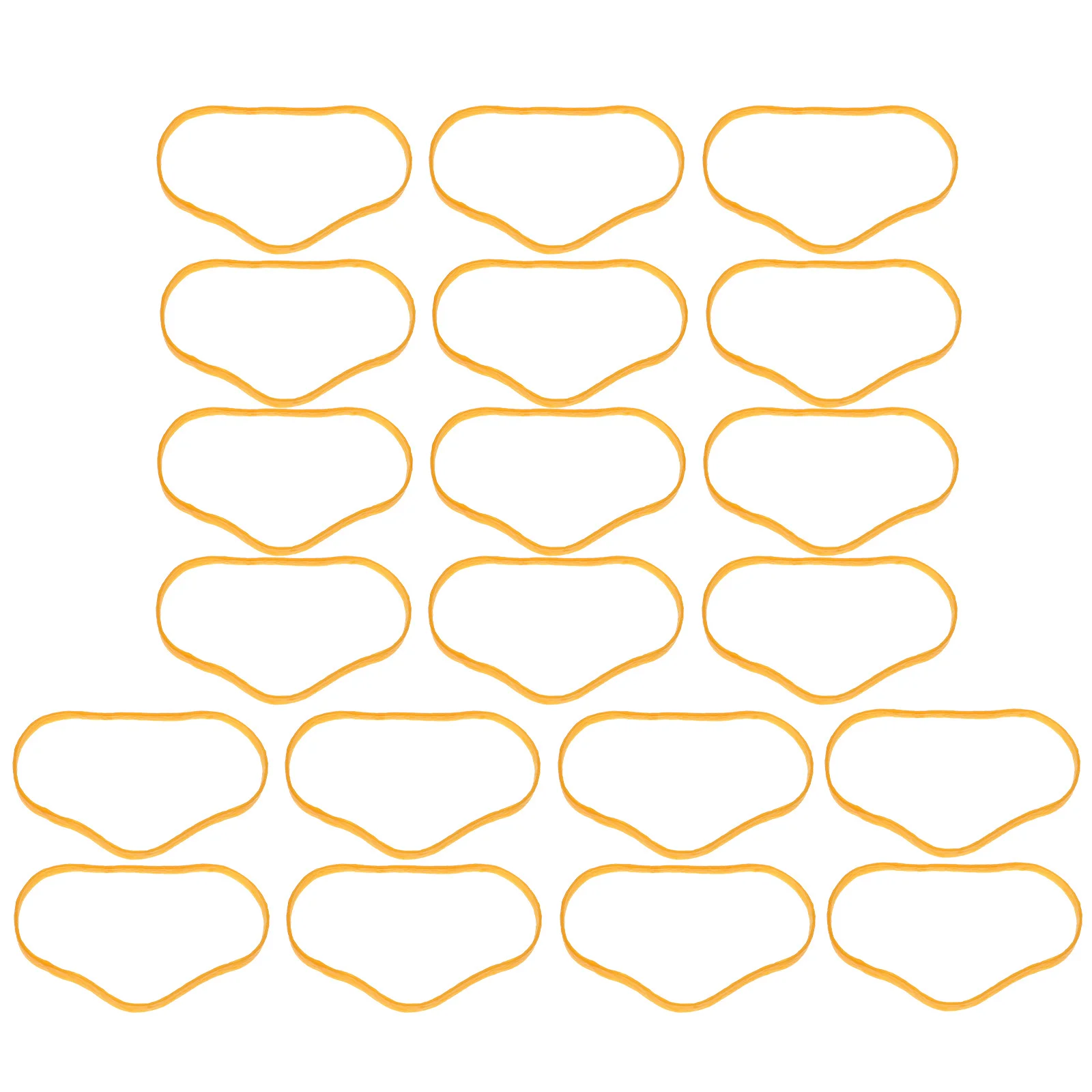 70 قطعة من الأربطة المطاطية للشعر الثابتة حلقات مطاطية سميكة ومرنة متعددة الاستخدامات للمكتب والمدرسة والحرف اليدوية المحمولة