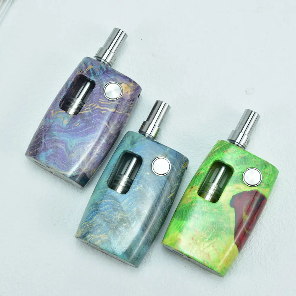 WolfCoolvape-caja de vaporizador de precalentamiento de madera estabilizada, voltaje Variable, rosca de 510, batería de 380mAh vs Sandwave MOD