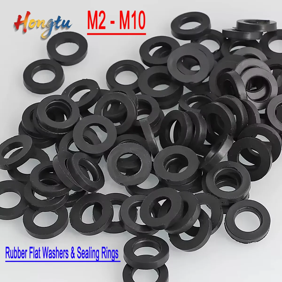 

Rubber Flat Washers & Sealing Rings | Waterproof, Shock - Absorbing, High - Temp & Oil - Resistant | M1.5 - M10