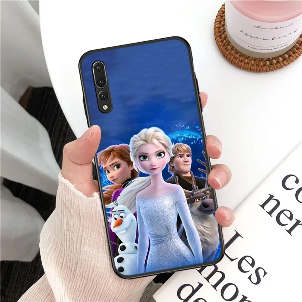 Disney Frozen Elsa Princess Phone Case For Huawei P 8 9 10 20 30 40 50 Pro Lite Psmart Honor 10 lite 70 Mate 20lite