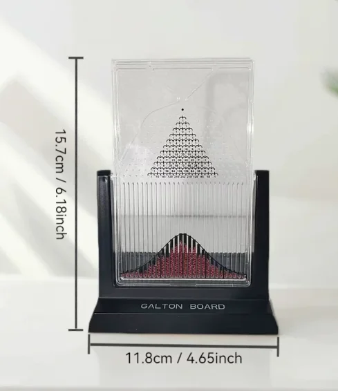 Normal Distribution Galton Plate Model Desktop Ornament Simple Gift, for Mathematics Enthusiasts Statistics and Education Use