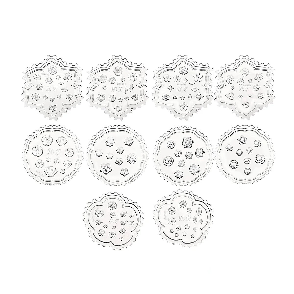 10 Pcs Flower Polymer Clay Molds Mini Resin Polymer Clay Cutters Small Flower Mold Daisy Clay Molds