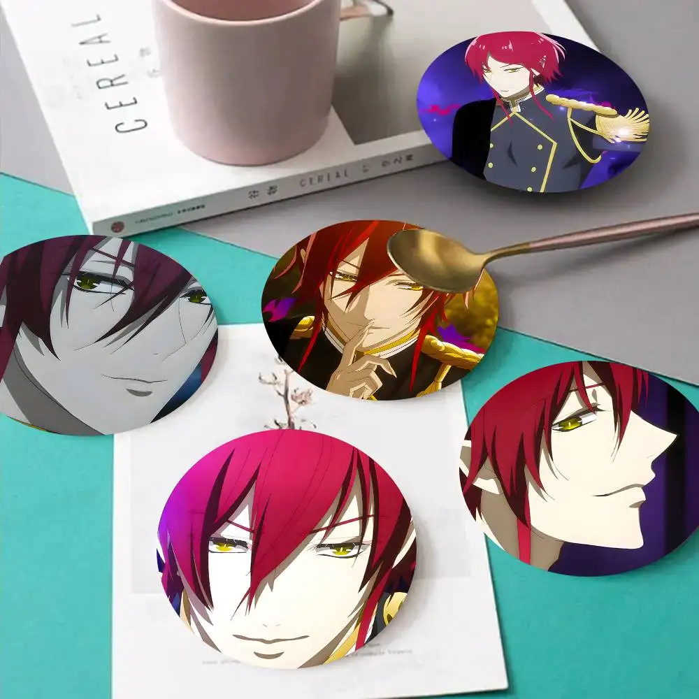 1pc Kasha Anime Characters Wooden Coaster Colour Printing Cup Mat Home Desk Decoration Gifts