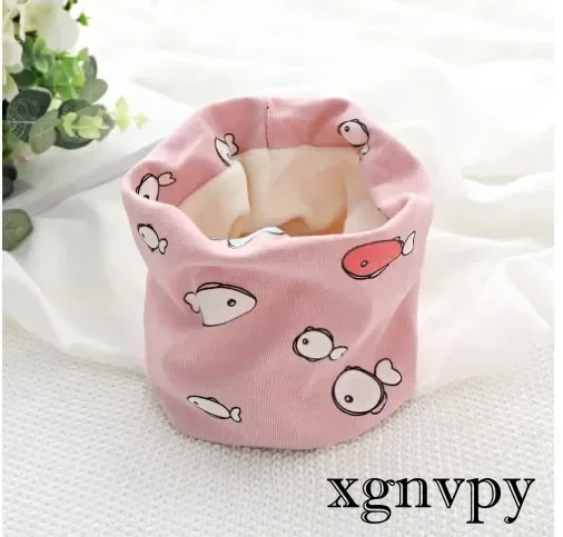 Autumn Winter Cotton Children Scarf Kids O-Ring Scarves Knitted Plush Boys Girls Neck Cover Warm Baby Collar Neckerchief