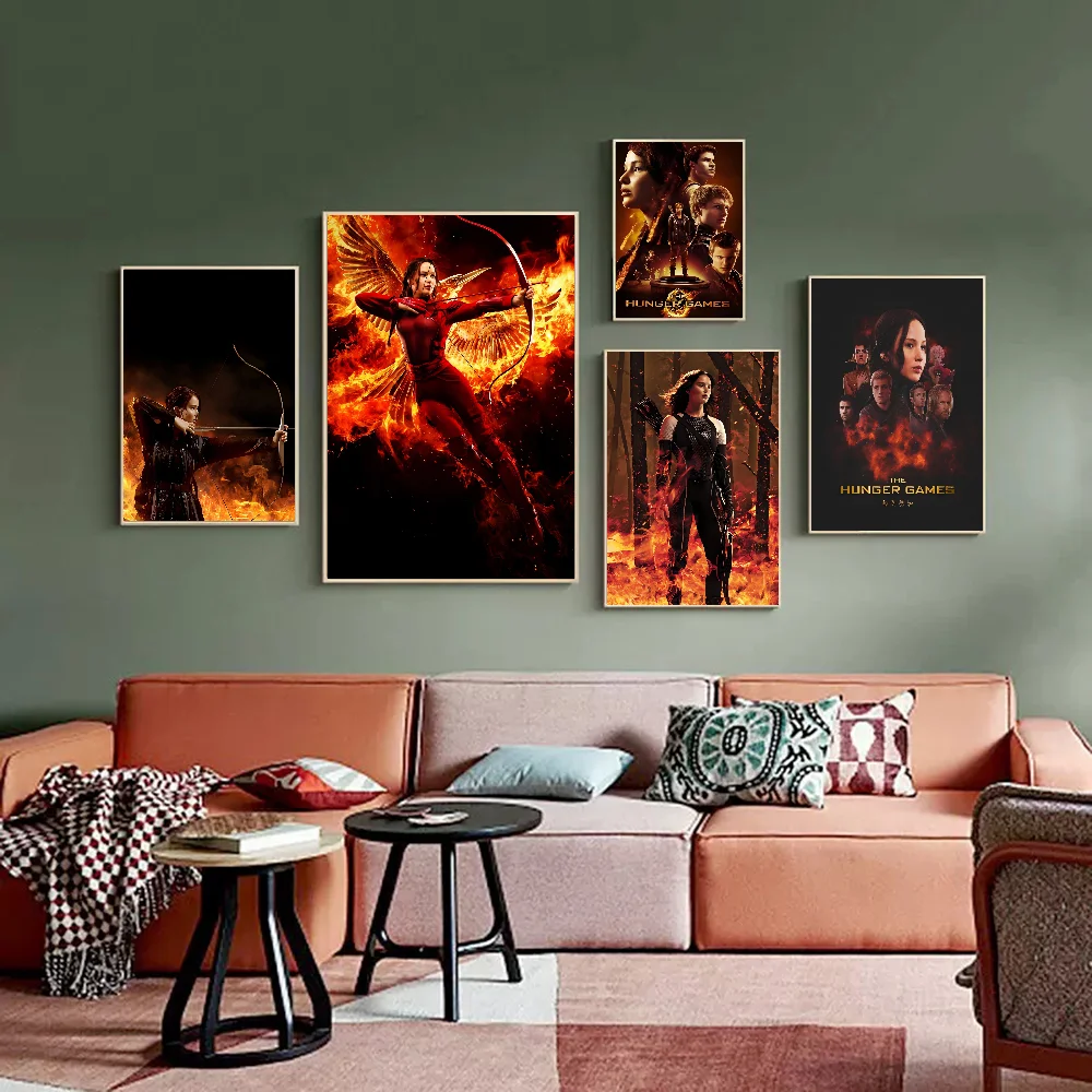 Classic Movie Game Hunger Good Quality Prints And Posters Waterproof Paper Sticker Coffee House Bar Posters Wall Stickers