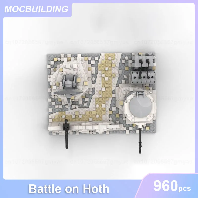 Battle on Hoth Model MOC Building Blocks DIY Assemble Bricks Educational Creative Collection Display Xmas Toys Gifts 960PCS