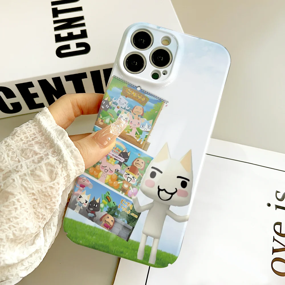 كارتون لطيف لعبة التميمة T-Toroes Inoues جراب هاتف FUNDA آيفون 16 15 14 13 12 11 Plus Pro Max ثقب دقيق صغير مطابقة