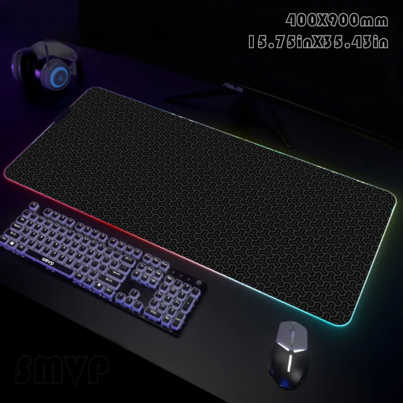 

Large LED Desk Mats XXL RGB Computer Mousepad Minimalist 90x40cm Backlight Keyboard Mat Table Pad Gamer Luminous Mousepads