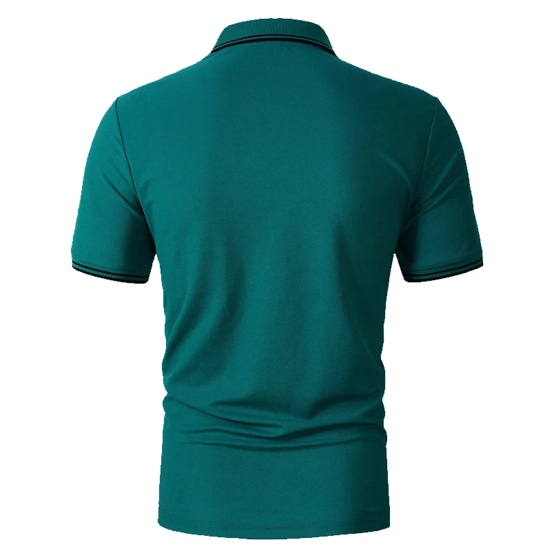 Polo de negocios con solapa deportiva informal para hombre, ropa con logotipo impreso, camiseta ajustada, Tops de verano, nuevo