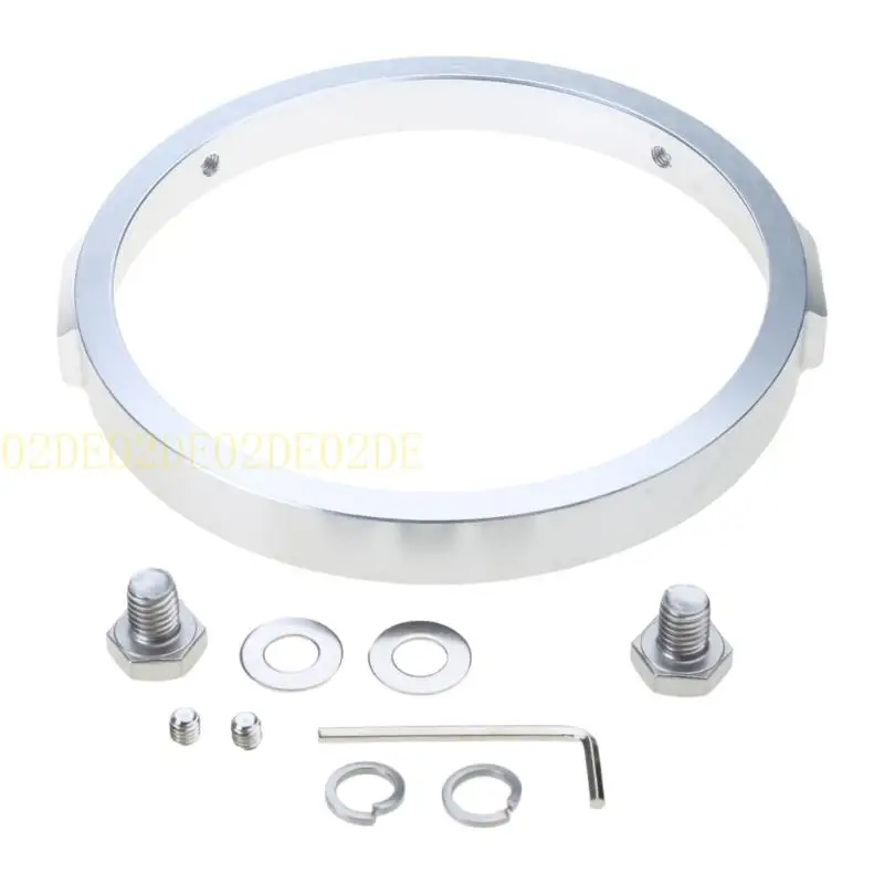 

02DE 5.75'' Headlight Trim Rings Headlamp Fairing Cover Guard Motorbike Accessories