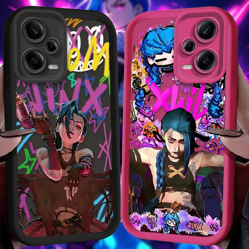 Hot Arcanes J-Jinx Graffiti Case for Xiaomi Redmi Note 13 11 12 Pro Plus 4G 5G 10S 11S 9S 12S 10 9 Redmi 12C 14C 13C A3 12 Cover