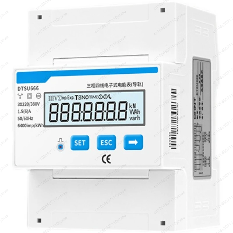 

DDSU666 DTSU666 Умный одиночный 3-фазный ЖК-дисплей с кВтч Mobdus Rs485 Измеритель дин-рейки Deye Измерители энергии Chint