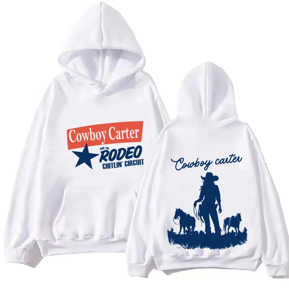 LE 2024 Cowboy Carter Hoodie Tops Long Sleeve Sweatshirt Music Fans Gift Spring Summer Casual Unisex clothing