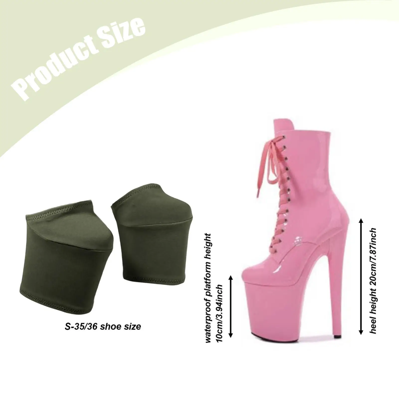 2x Stripper Pole Dance Shoe Protectors Grip Sleeves Resistant Anti Slip Costume, Accessories, Protection Covers