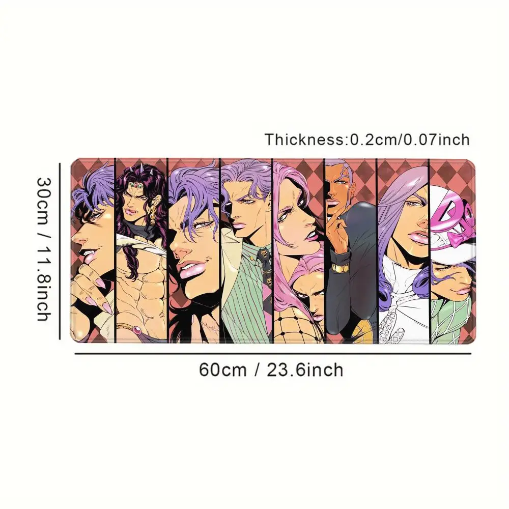 Hot Anime Joseph Joestar Mouse Pad Kabinet Keyboard Gaming Aksesoris Jojo Aneh Petualangan Laptop Karpet Lock Edge Mousepad