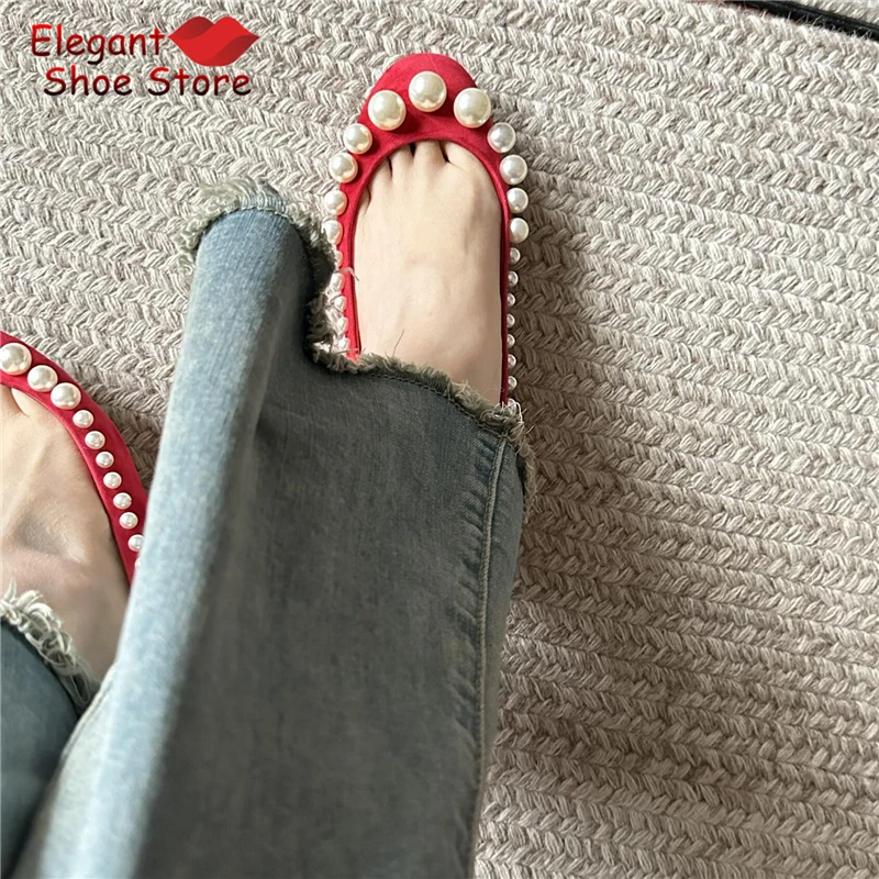 รองเท้าส้นเตี้ยแบบเรโทรประดับม - Women Shoes Elegant บทวิจารณ์และราคา