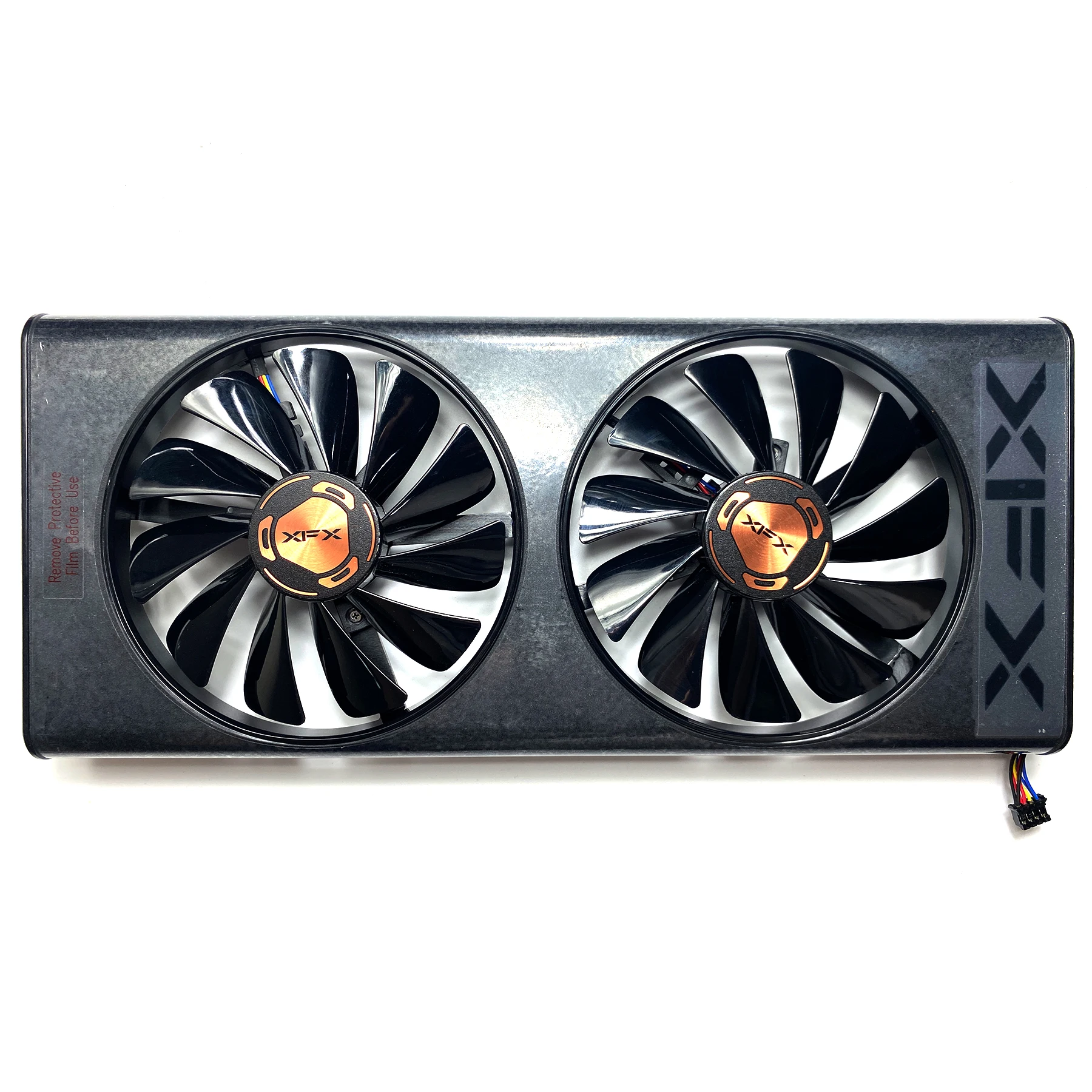 New For XFX Radeon RX5500XT 8GB Thicc II Pro black wolf version Graphics Card Replacement Fan  panel with fan