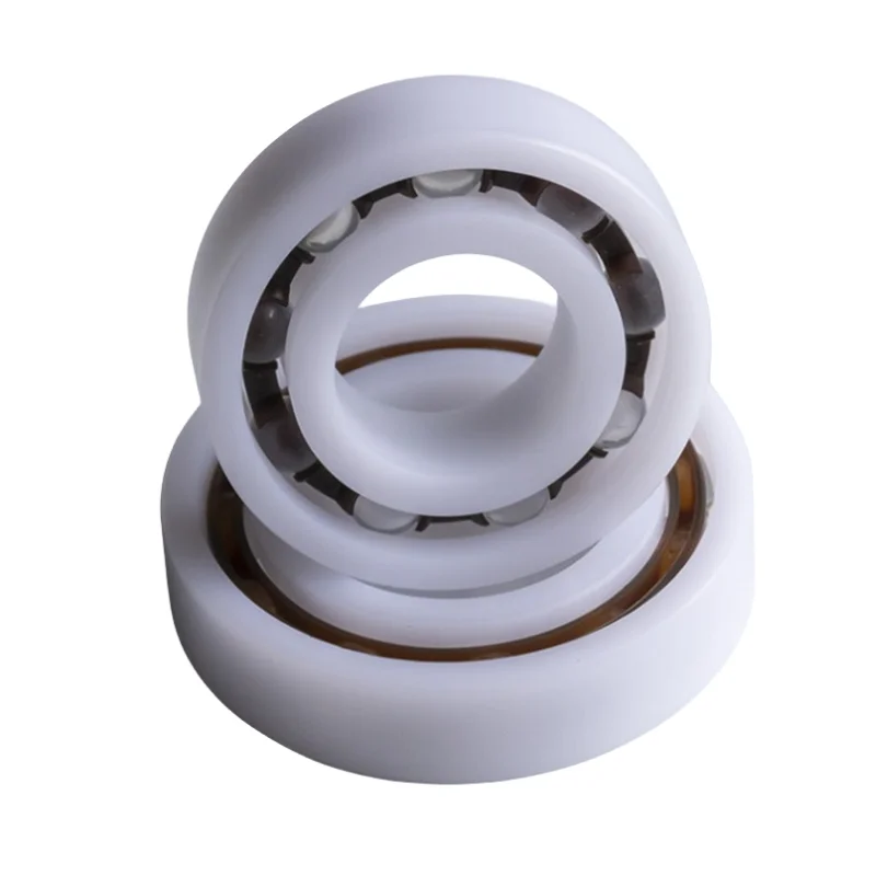 20pcs 6005 25*47*12mm POM Plastic bearings with Glass balls 25mm nylon bearing 25x47x12mm