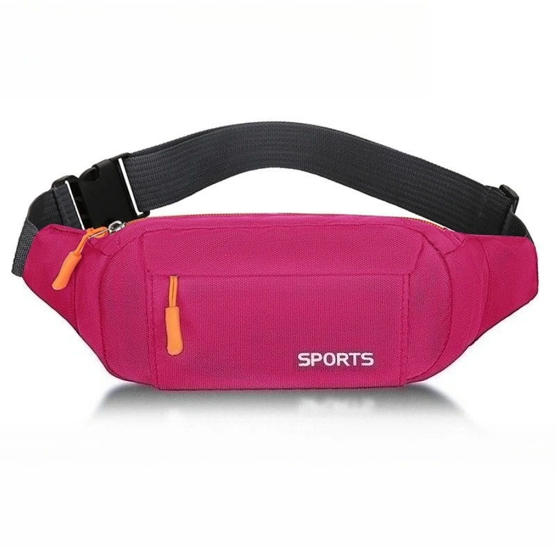 

Versatile Outdoor Waist Bag- Adjustable Crossbody Pack w/ 3-Zipper Pockets(Water Resistant Chest Shoulder Bag for Hiking Running