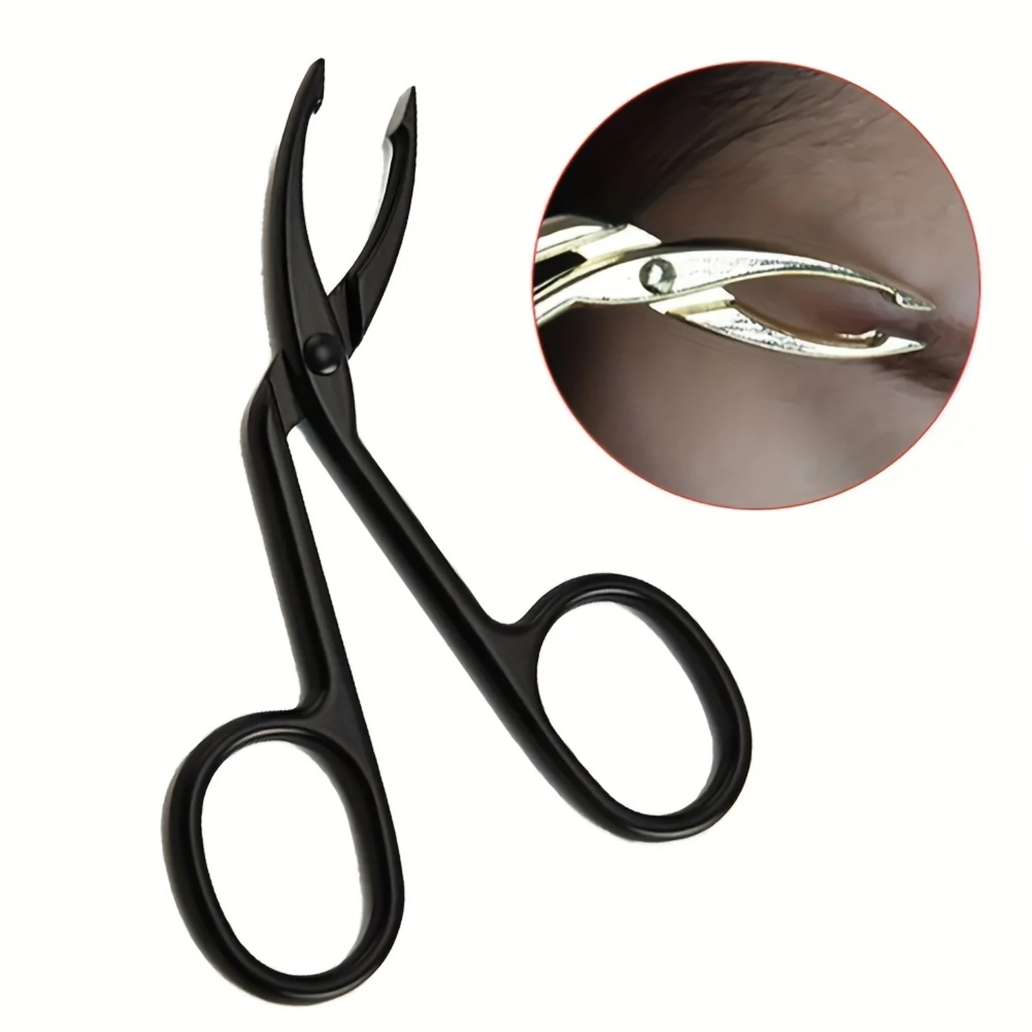 1pc Stainless Steel Elbow Eyebrow Pliers Clip Scissors Tweezers Straight Pointed Eyebrow Plucking Makeup Beauty Tools