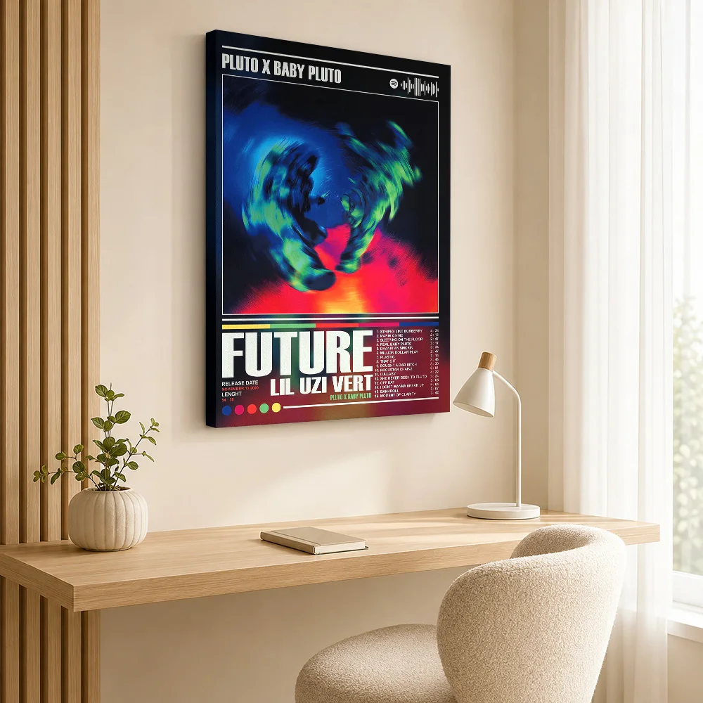 Future & Lil Uzi Vert Album Art Canvas Painting Poster Customized Photo Retro Music Wall Art for Bar Decor Gift for Collectors