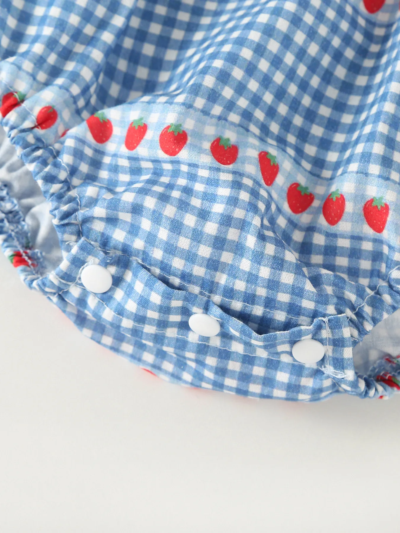 ملابس صيفية للفتيات الصغيرات لعام 2026 ملابس بناتي مطبوعة بالفراولة قطعة واحدة مضيئة بأكمام قصيرة ملابس للفتيات الصغيرات من عمر 0 إلى 2 سنة ملابس للرضع #5